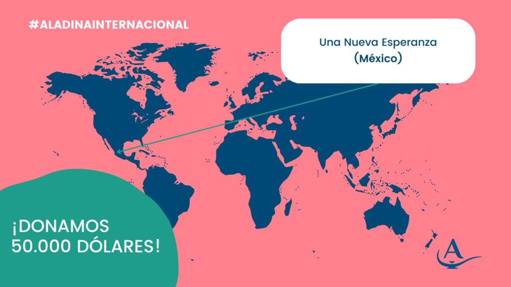 Aladina cubre las necesidades básicas de los niños mexicanos con cáncer