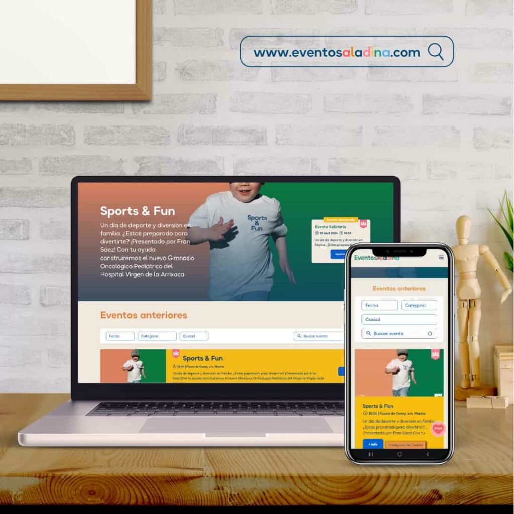 Inauguramos eventosaladina.org, nuestra web para eventos solidarios