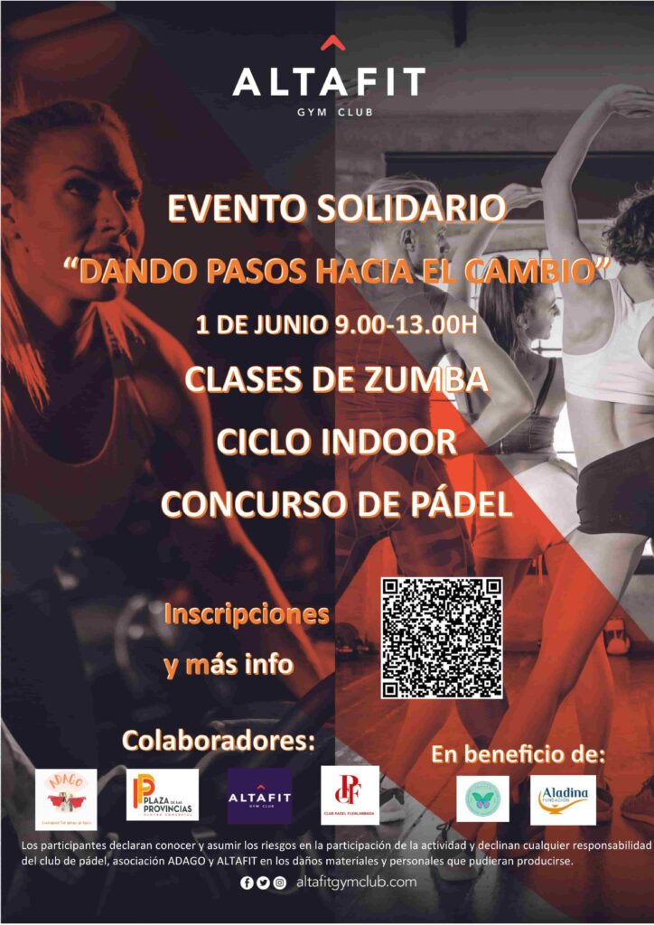 Evento solidario "Dando pasos hacia el cambio" con Aladina