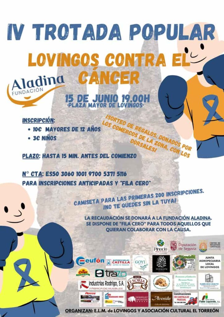 Lovingos contra el cáncer solidario con Aladina