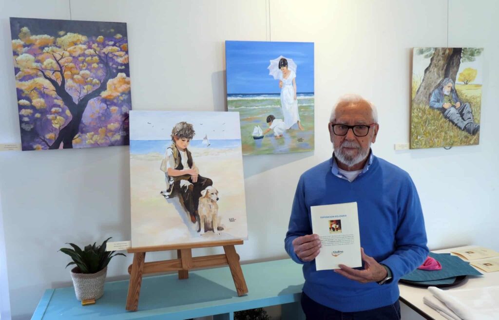 Luis Sandino dona lo recaudado en su exposición a Aladina