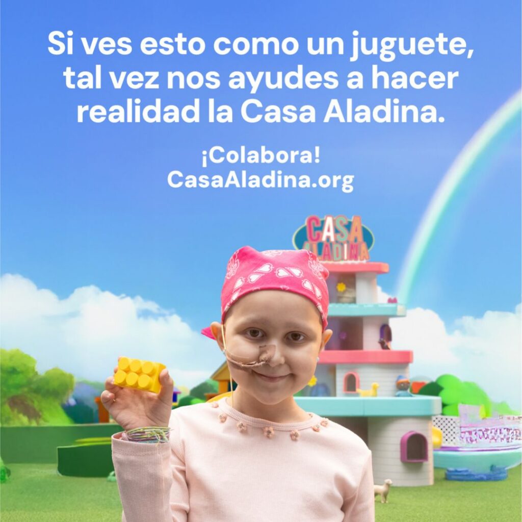 Aladina lanza “La Casita de Juguete”, una campaña solidaria para construir la Casa Aladina
